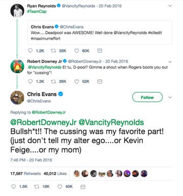 17 Times Robert Downey Jr And Chris Evans Were So Cute On Social Media