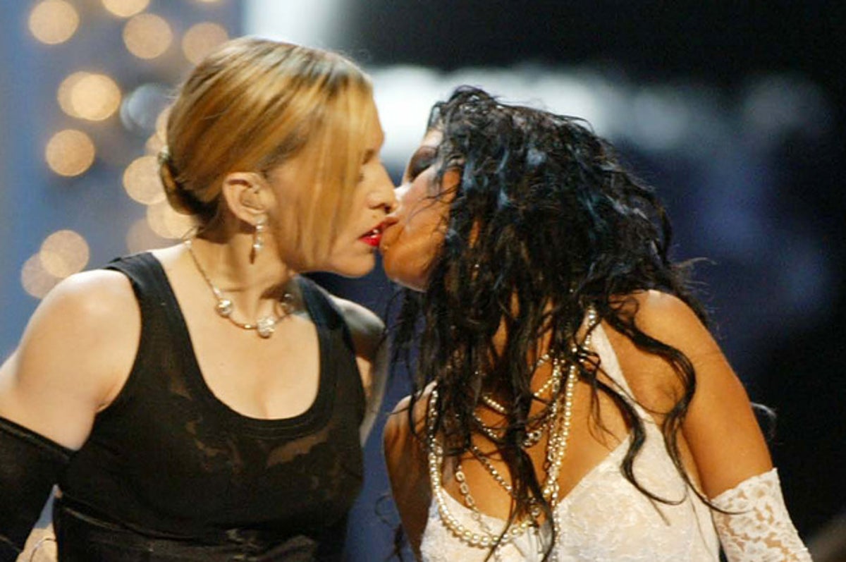 Britney Spears Lesbian - Christina Aguilera Finally Talked About How She Feels About Being Cut Out  Of The Kiss Between Britney Spears & Madonna At The 2003 VMAs