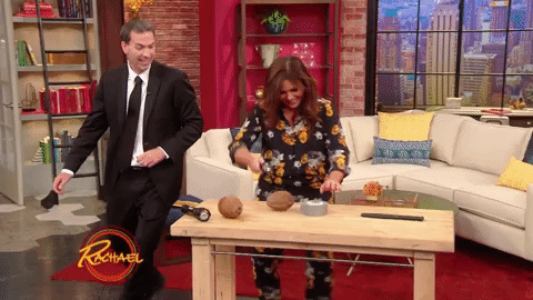 Please don't get frustrated and beat up a coconut.