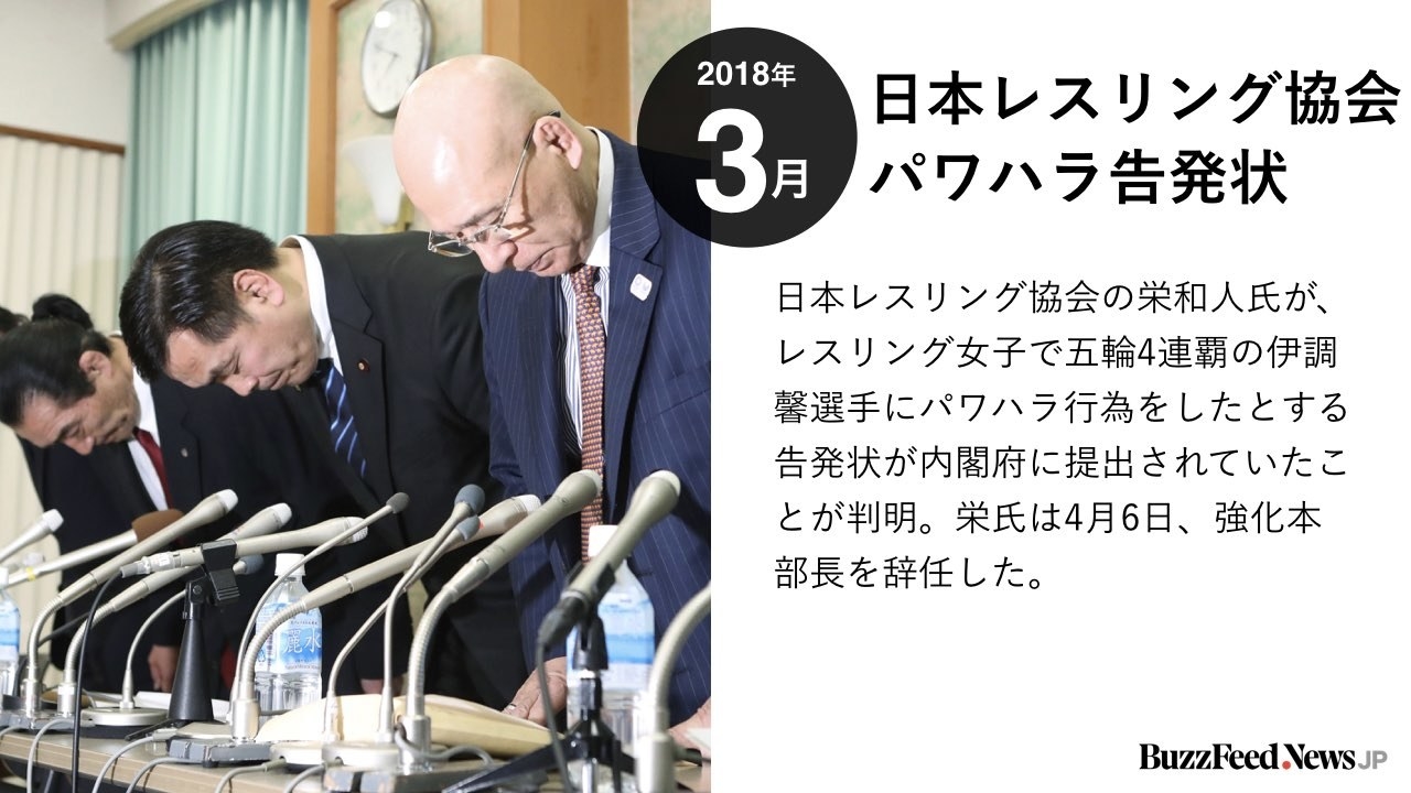 日本レスリング協会の栄和人氏が、レスリング女子で五輪4連覇の伊調馨選手にパワハラ行為をしたとする告発状が内閣府に提出されていたことが判明。栄氏は4月6日、強化本部長を辞任した。