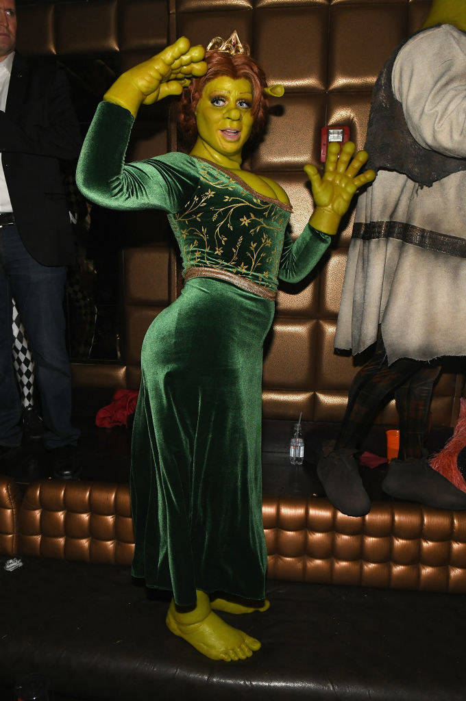 Heidi Klum And Her Boyfriend Raged As Fiona And Shrek For Halloween