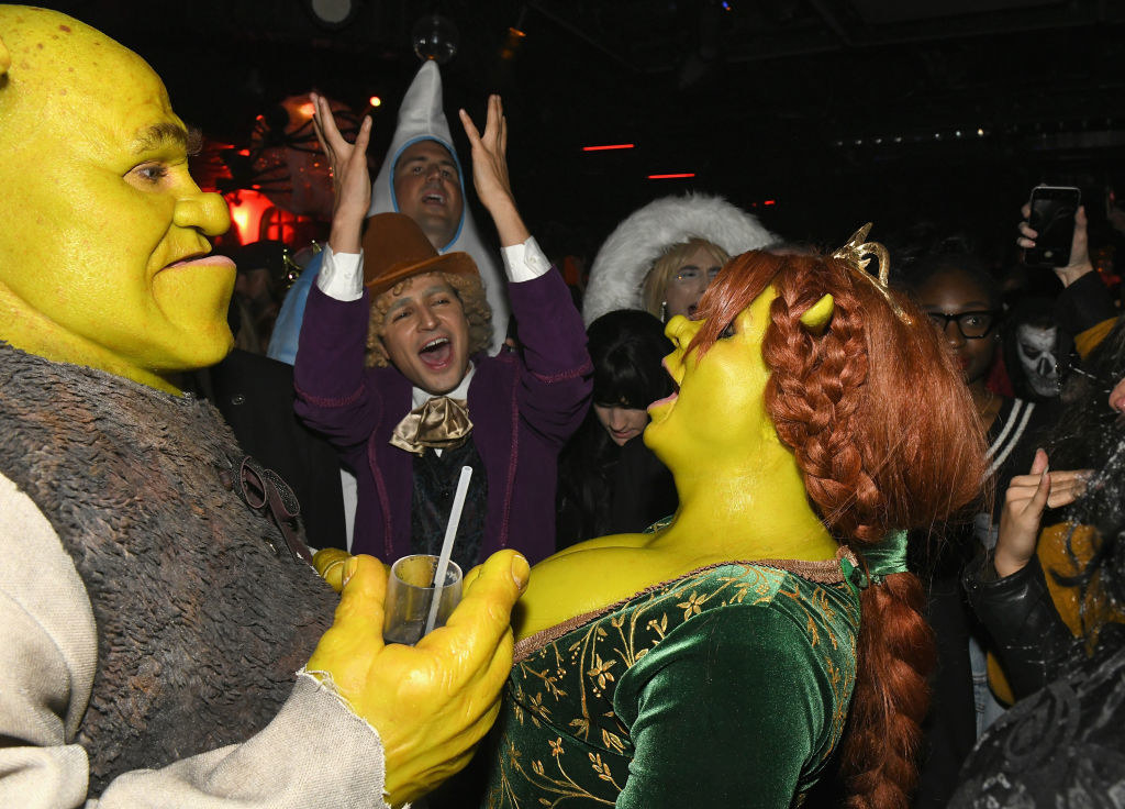 Heidi Klum And Her Boyfriend Raged As Fiona And Shrek For Halloween