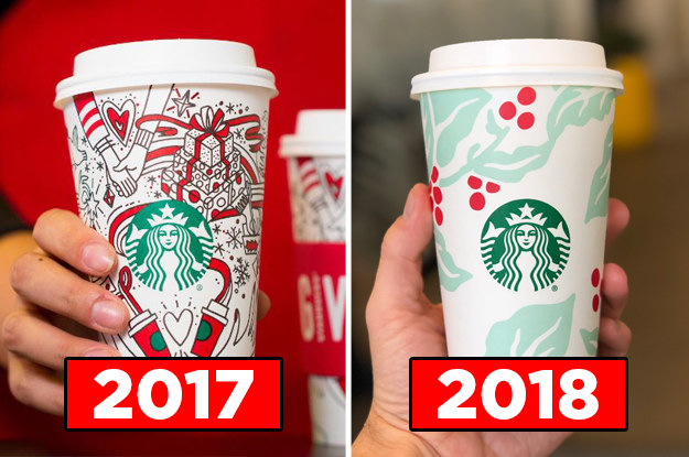 Starbucks unveils 2018 holiday cup designs, new reusable cup