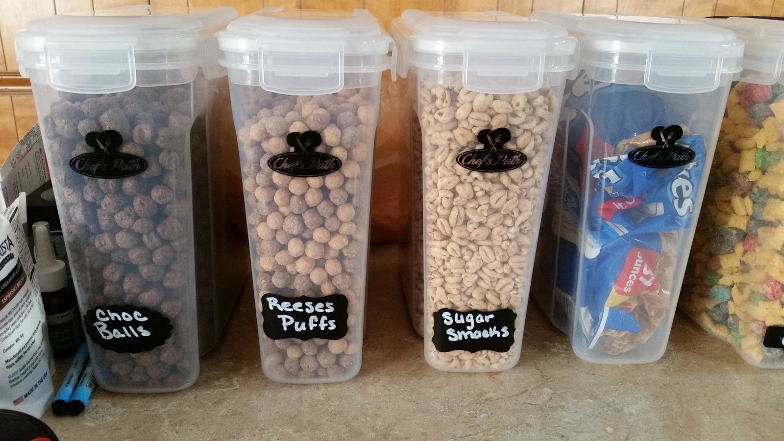 These BPA-free containers come with eight erasable chalkboard labels.Get a three-pack from Amazon for $23.97.