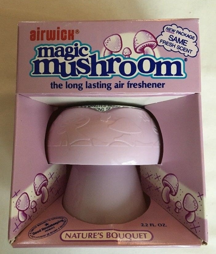 Purple AirWick mushroom-shaped air freshener