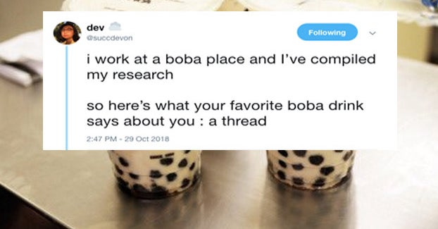 A Boba Store Worker Just Shared What She Thinks Your Drink Says