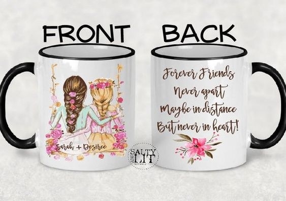 Details about   Personalized Best Friend Coffee Mug Bff Long Distance Friendship Birthday Gifts 