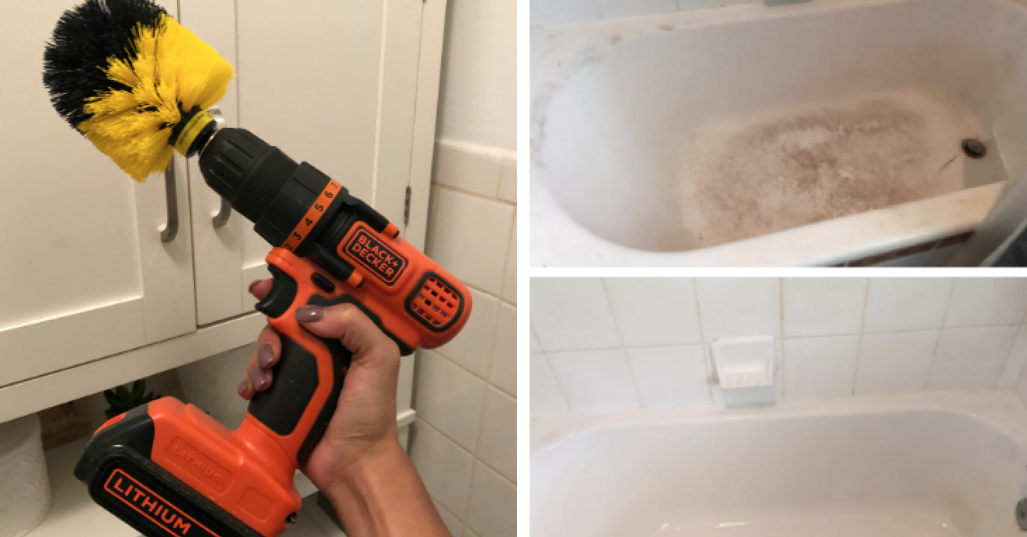 How To Clean A Shower With A Power Drill