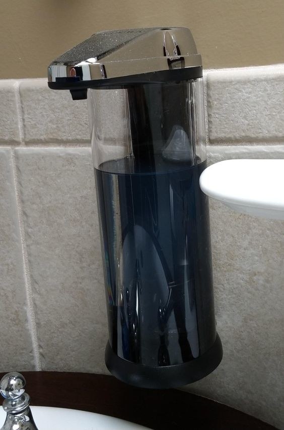 The machine is battery operated, holds 17 oz of soap, and allows you to adjust the amount of soap that comes out when it dispenses!Promising review: "This handy little item has been awesome! It has dramatically cut down the amount of dish soap we use. It allows you to choose how much it will dispense. I have it set to the least amount, and it's perfect for hand washing. No messy countertop, super helpful for kids, and haven't needed to replace battery (and it's been almost a year)." —TeeGet it from Amazon for $24.98.