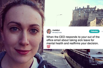 O chefe desta mulher teve uma atitude incrível quando ela avisou que tiraria uma folga para sua saúde mental