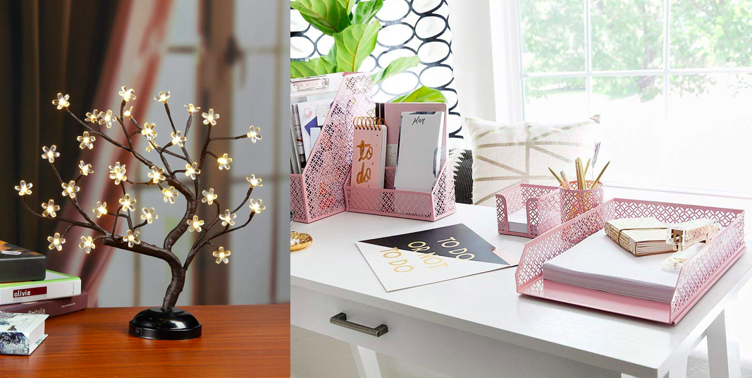 Suertree Office Decor Desk Accessories Home Desk Decor Cubicle Accessories