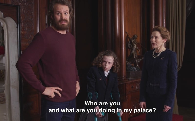 I still say that when people enter my flat.