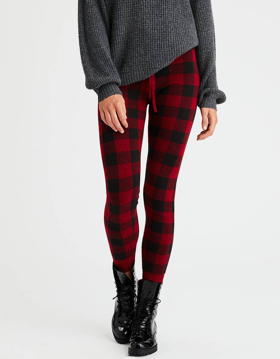 Sweater Tights Red And Black Plaid Tights 37 Pieces Of Clothing