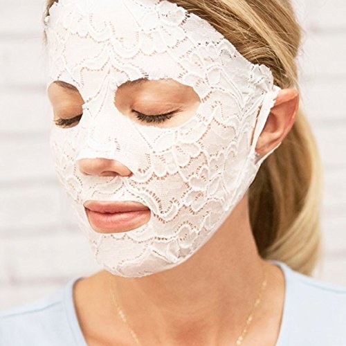 Promising reviews: "Love it, the gel makes my face feel baby smooth. It increases hydration to my face and deceases the wrinkles giving my face a healthier look and glow. I use it once a week and would absolutely recommend it coming from someone who is a 52-year-old skeptic." —Amazon Customer"I love everything about this product. I like how it feels really moist the entire time I'm wearing it and there's enough serum for a second use! I also like the option of warming it up or refrigerating it before putting it on. My skin feels great afterwards!" —Amazon CustomerGet the pack of four on Amazon for $55.