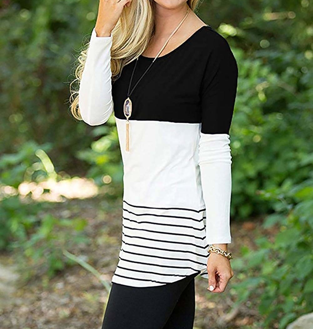 Black Long Sleeve Shirt To Wear With Leggings