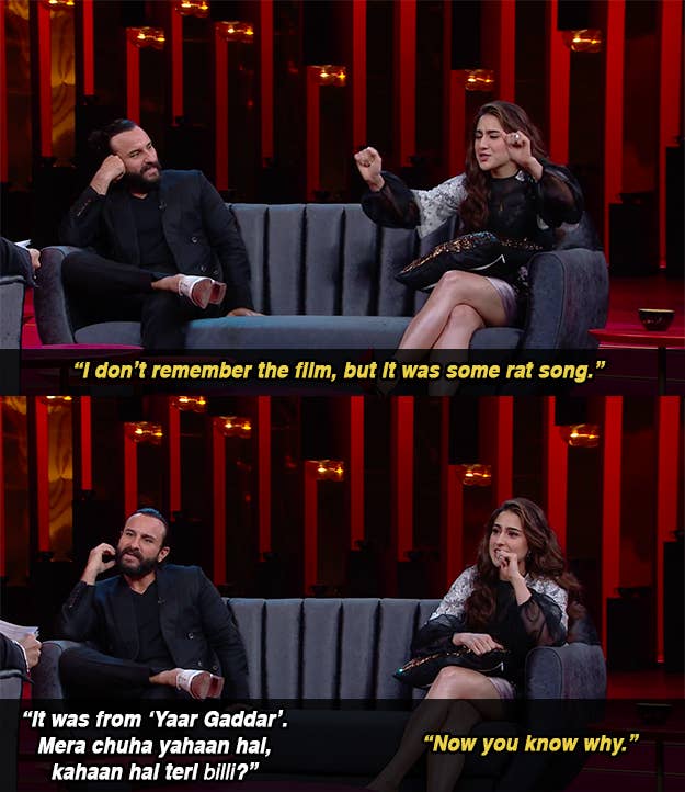 16 Hilarious Moments From Saif And Sara Ali Khan S Super Candid Episode Of Koffee With Karan Kartik aryan opnely accept marriage proposal of sara ali khan koffee with karan season 6 watch latest bollywood gossip. 16 hilarious moments from saif and sara