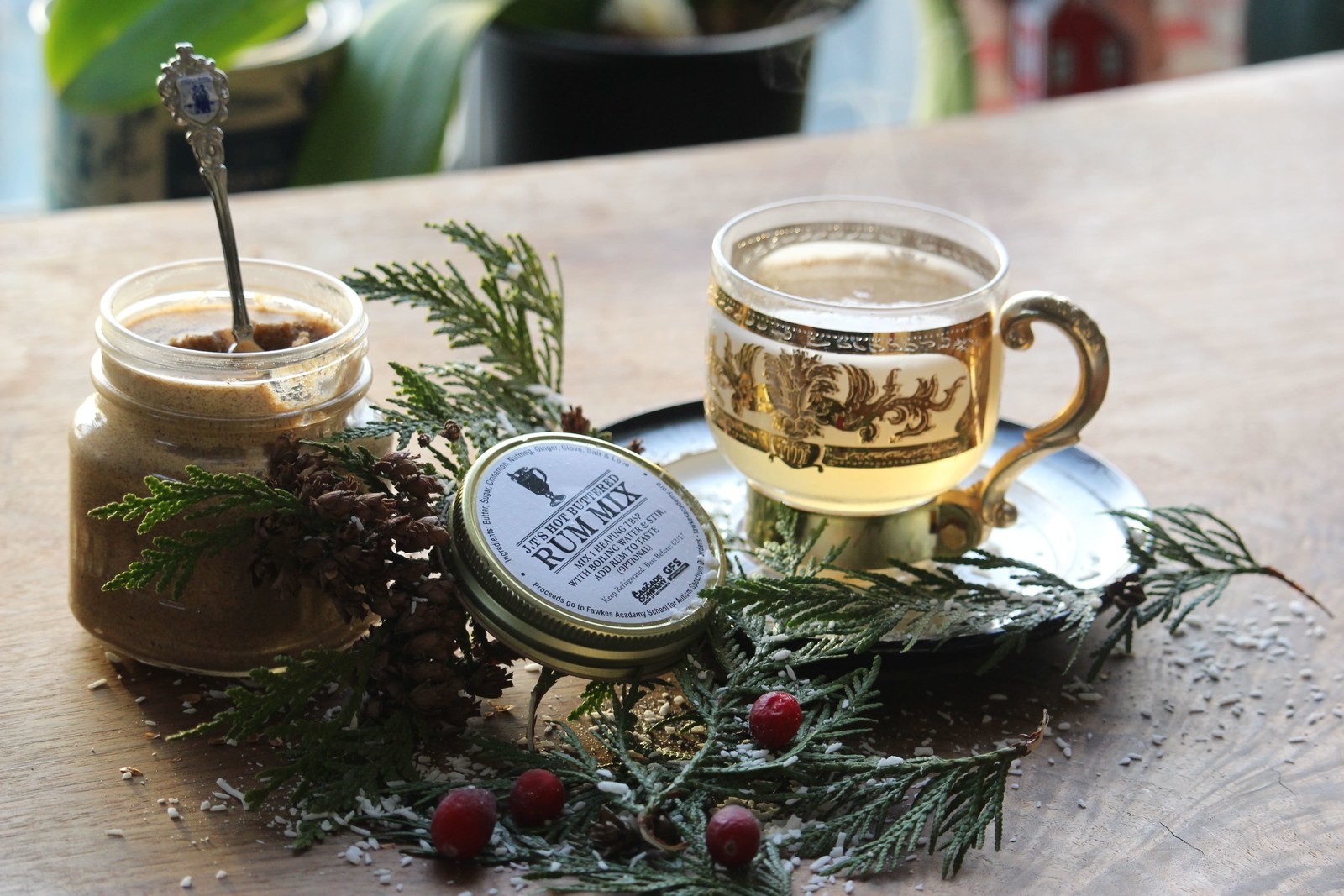 Pairing: Hot Buttered Rum pairs best with desserts such as Cheesecake, Gingerbeard Cookies or Cakes, and Creme Brulee.45 ml The 86 Co Cana Brava Rum 1 bar spoon of B.G. Reynold’s 2 dashes of Scrappy’s Cardamom Bitters 1 heaping of hot buttered rum mix Add hot water Directions: In a seasonal mug, combine 45 ml of The 86 Co Cana Brava Rum 3 Y, 1 bar spoon of B.G Reynold's Falernum, 2 dashes of Scrappy's Cardamom Bitters and 1 heaping tablespoon of hot buttered rum mix, add hot water to fill, stir and enjoy.