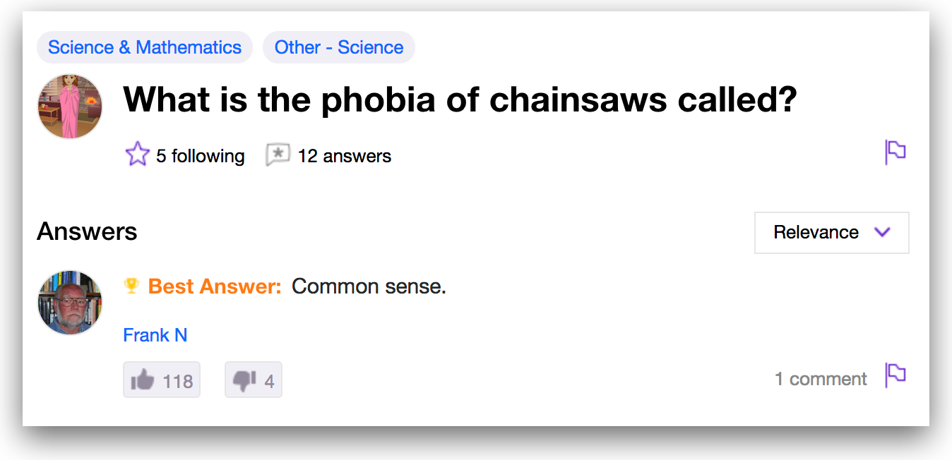 24 Yahoo Answers That Answered Nothing