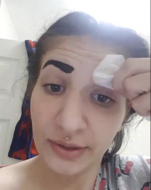 This Girl Using An Eyebrow Tint Is Your Worst Fear Coming True