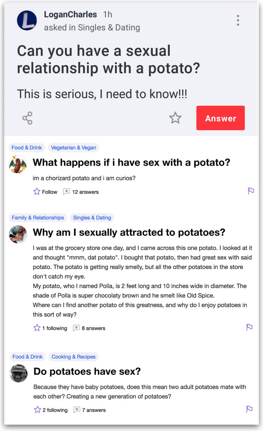 24 Yahoo Answers That Answered Nothing