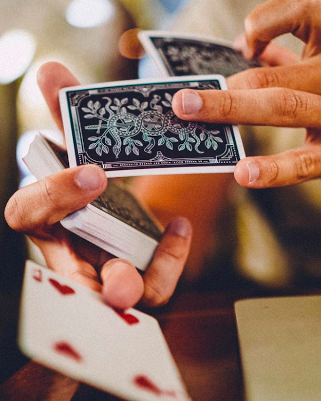 Cards are the easiest way to keep guests entertained at a party, but all too often, the host thinks they have some lying around in a junk drawer and never actually finds them. You'll be the hero when you whip out a deck from your tote and keep everyone's boredom at bay.