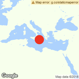 Map of The Central Mediterranean Sea