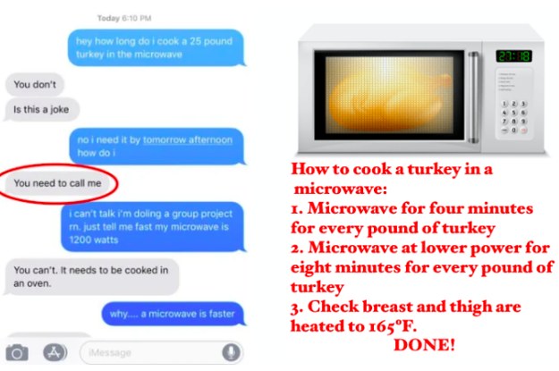 Experts Say Cooking Turkey In Microwave Is Totally Safe. image image