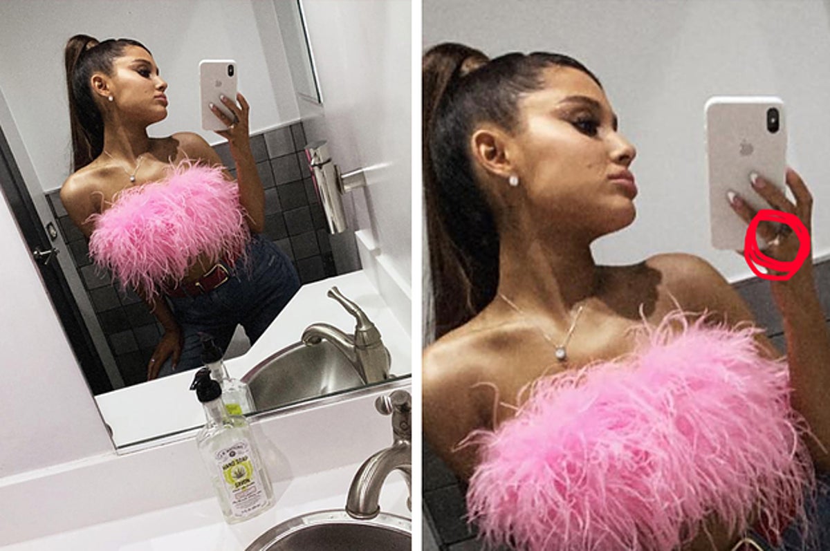 Ariana Grande Blue Hair - Ariana Grande Is Wearing A New Ring On Her Engagement Finger And Her Fans  Have Theories