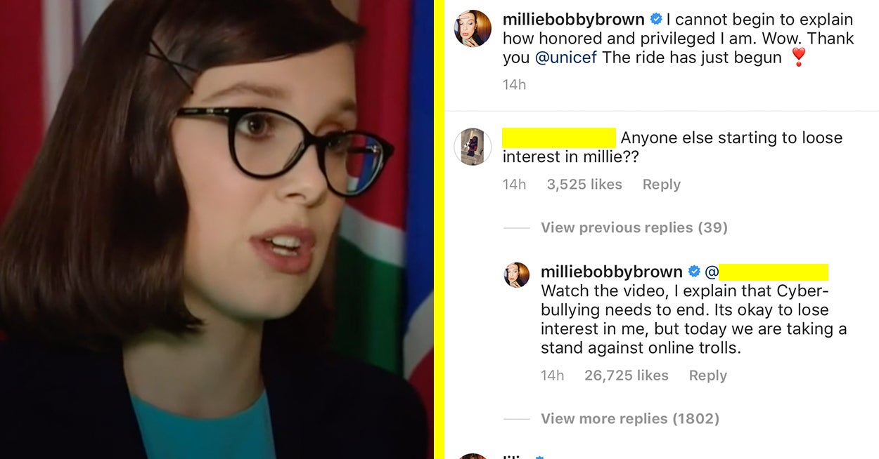 Millie Bobby Brown Used Three Simple Words To Shut Down A Commenter Who