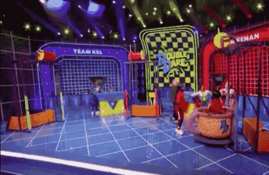 They also played "Potty Times" and "Balloon Poppin'," the last of which resulted in Kel getting blasted with cold water without his goggles and the contestants saying they'd buy blankets with their winnings.