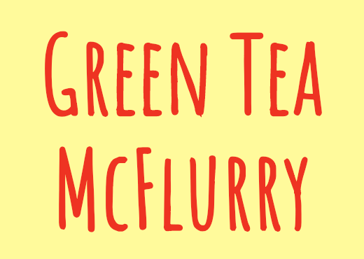 Green Tea McFlurry