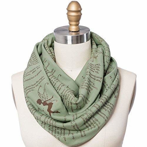 Promising review: "This scarf is so lovely — soft, with great printing. If you have an Edgar Allan Poe fan in your life, they will surely love it. My partner was thrilled beyond words and couldn't wait to wear it." —Cipher ArtGet it from Storiarts on Amazon for $48 (also available for Peter Pan, Alice in Wonderland, Anne of Green Gables, and Pride and Prejudice).