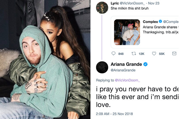 Ariana Grande responds to trolls claiming she is milking Mac