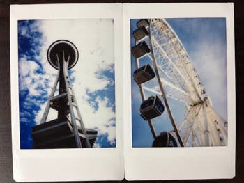 different reviewer image of two polaroid pictures 