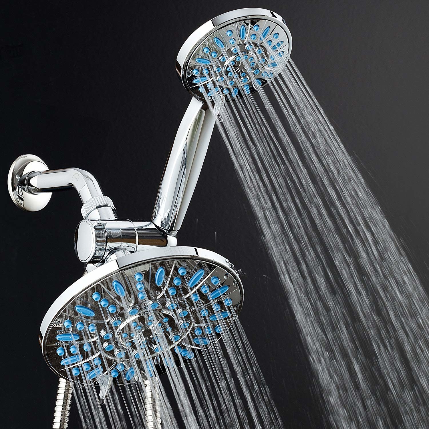 two nozzle shower head