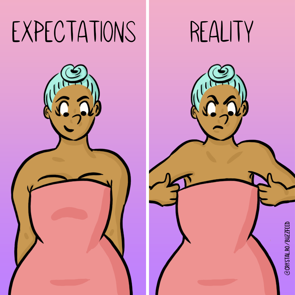 35 Small Boob Struggles That Are 100% True