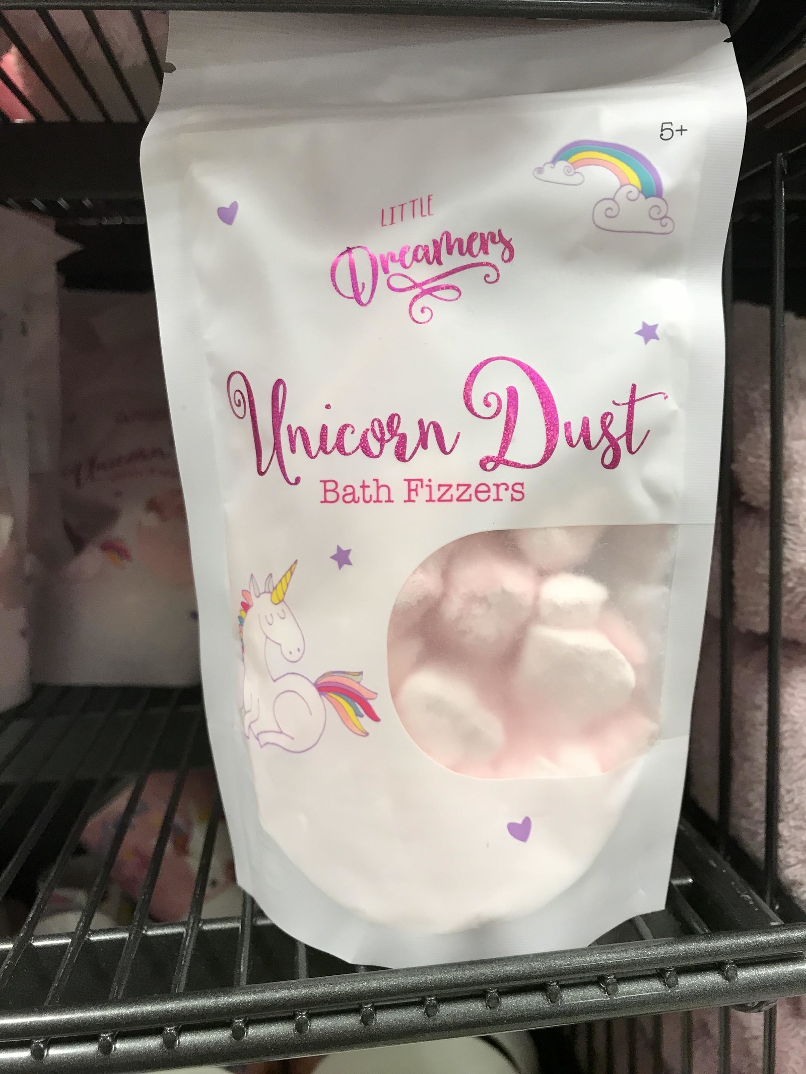 a package of Unicorn Dust bath fizzers