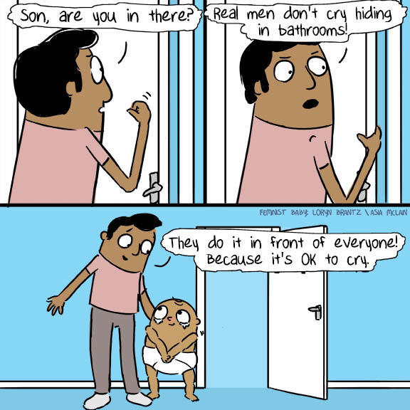 Und das gilt auch für Mädchen! Unsere Emotionen zu zeigen tut uns allen gut.