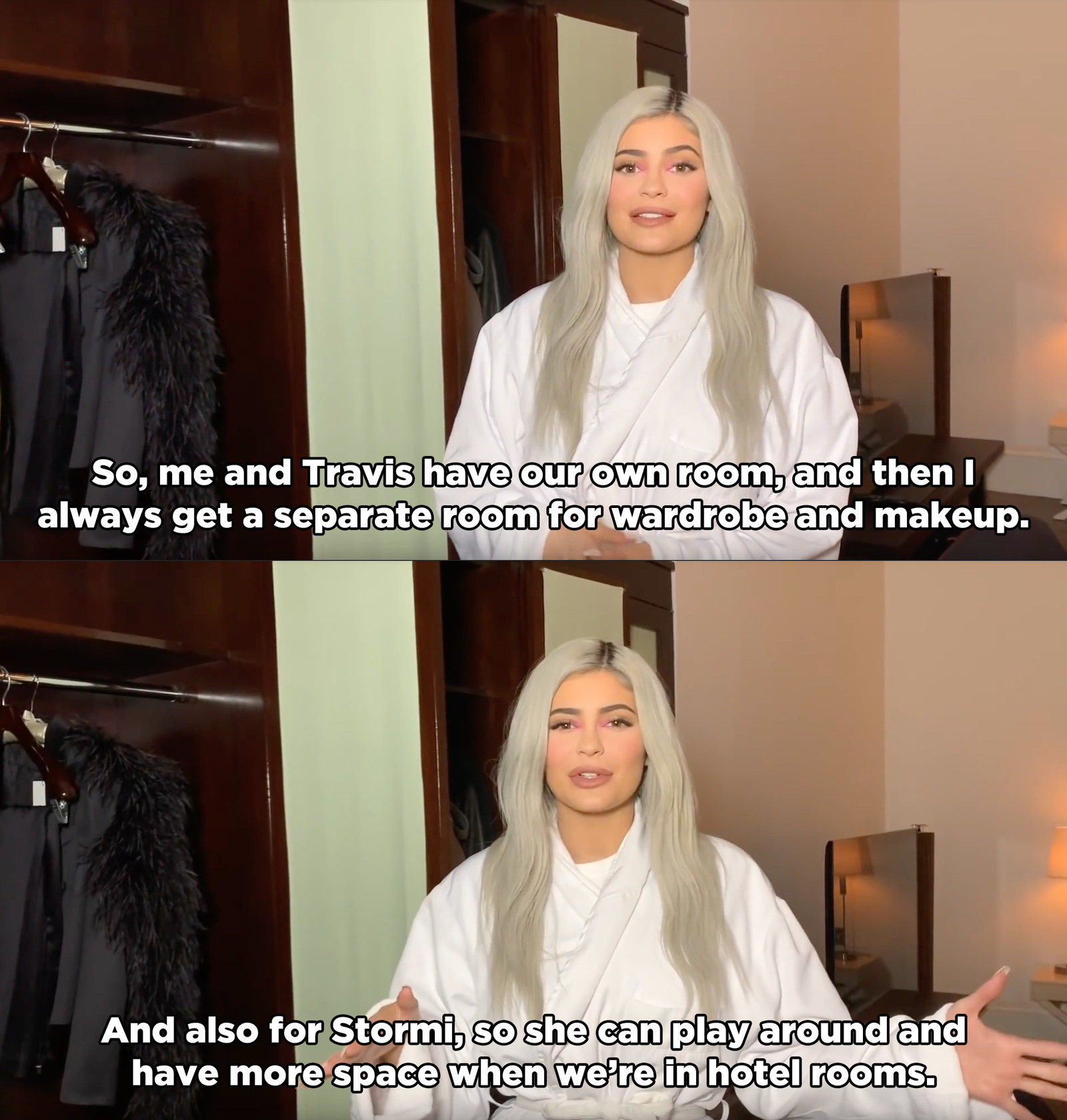 Kylie Jenner Revealed She Gets A Separate Hotel Room For Clothes, Makeup,  And Stormi When She Travels