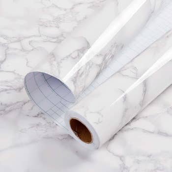 the roll of marble contact paper 