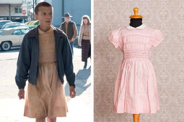 eleven stranger things pink dress