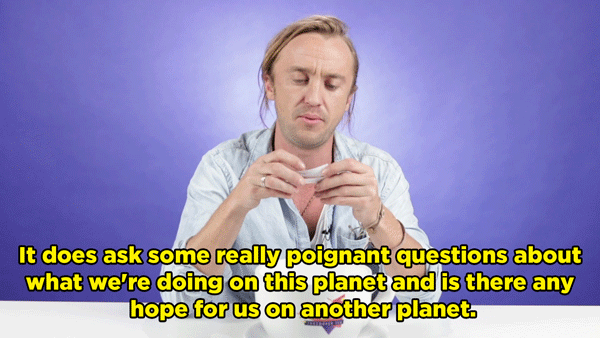 TF: Well, entertainment, for one — I hope you have a bloody good time watching it. But also, it does ask some really poignant questions about what we're doing on this planet and is there any hope for us on another planet.