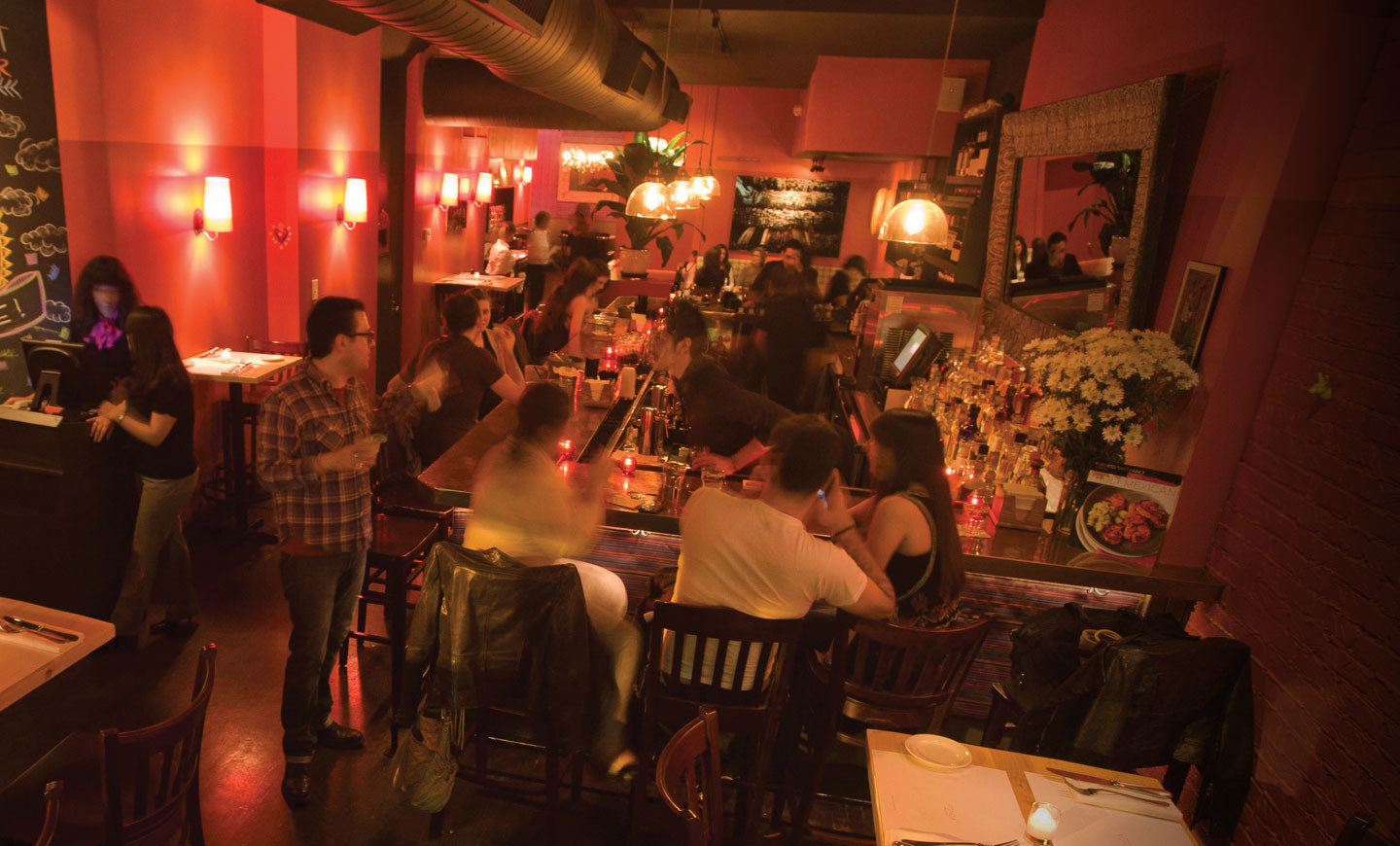Helmed by celebrated chef and cookbook author Roberto SantibaƱez, Fonda Restaurant - which has three locations in New York City (East Village and Chelsea in Manhattan, Park Slope in Brooklyn), specializes in contemporary Mexican cuisine in a relaxed ambiance.