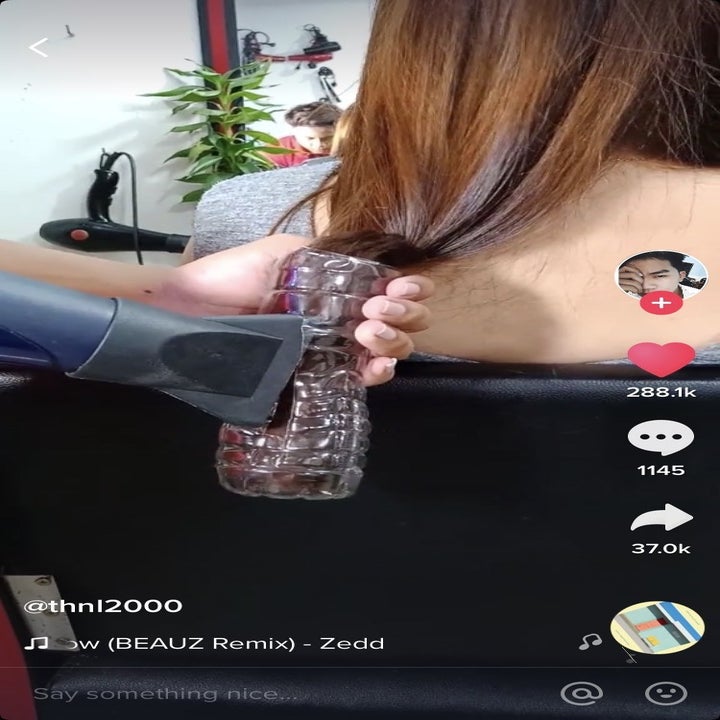 I Tried This Viral Hack From Tiktok That Claims You Can Curl Your Hair Using A Water Bottle
