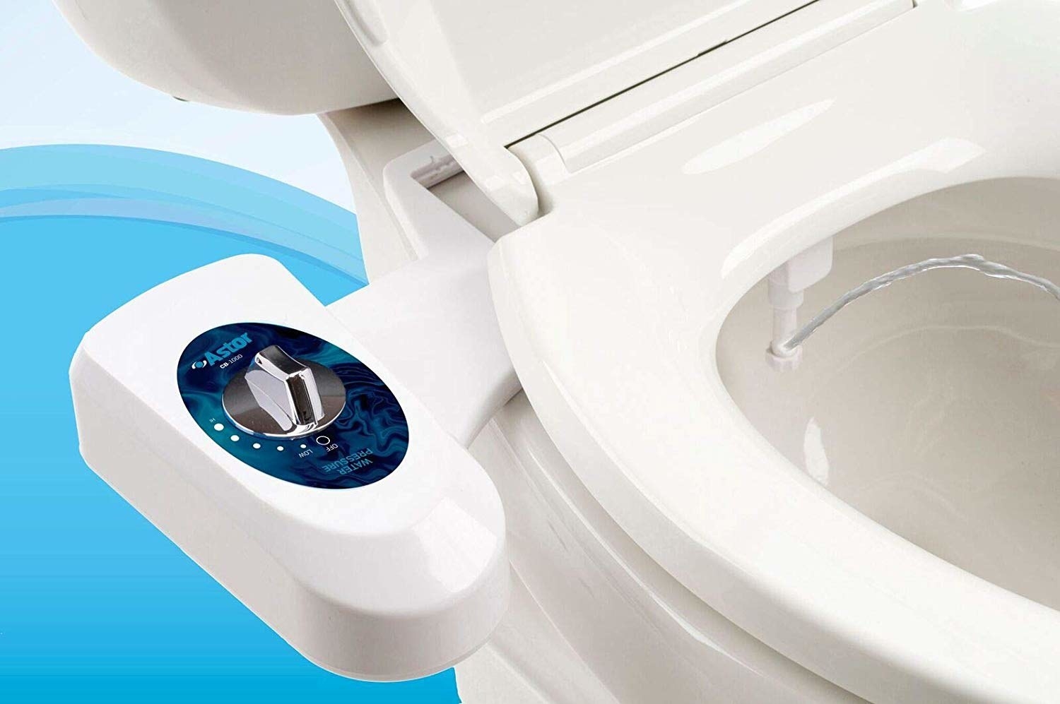Promising review: "One of the delights when I have traveled to France, is having a bidet. When we replaced our toilets, I added this product to my toilet. Besides loving the clean feeling a bidet gives, we live rurally and have a septic tank. I want to decrease the paper products that I flush. My husband installed the bidet and the toilet. He felt the install was simple. One hitch was tightening the connection between the bidet tubing and the toilet connection. Once he got it tight, leaking ceased. The bidet itself works well on both low and high setting. I noticed that in order to get the spray device to drop down, you need to go first to the high setting, then you can back down to low. I was concerned that the water being unheated would be a problem, but it isn't. So far, I love this!" —Genevieve RohanCheck out one BuzzFeeder's in-depth review of a similar bidet!Get it from Amazon for $24.95.