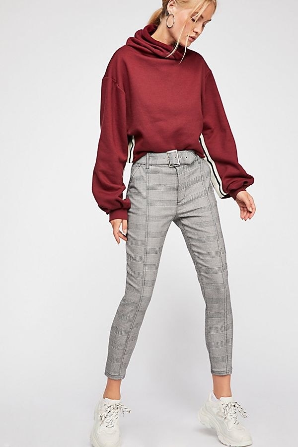 Promising review: "I get so many compliments on these pants; everybody loves them. Even my Mom, who is generally VERY disinterested in (if not disapproving of) my fashion choices, asked me where I got them. The fabric is comfortable yet looks sophisticated (it is something akin to a light tweed but with a touch of stretch). They don't seem to wrinkle either, which is great. I like them so much that I am ordering a second pair." —JanusPrice: $98 (available in sizes 0–12)