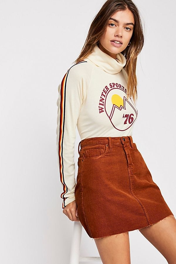 Promising review: "I got this shirt in the blue and it’s so comfortable! Love that you can throw it on and go and feel cute and be comfortable. Runs a bit big. It it looks great worn baggier." —CoolMoDPrice: $68 (available in sizes XS–XL and two colors)