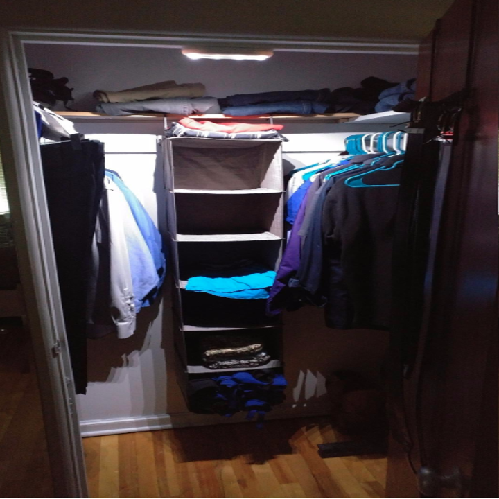 review image of well lit closet

