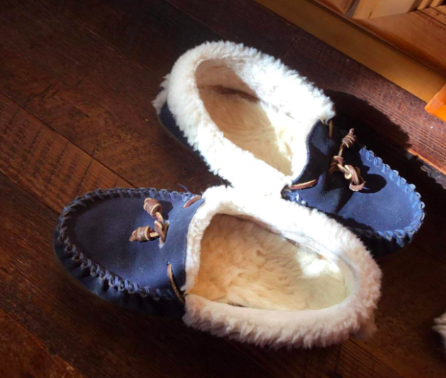 fuzzy soles in slippers