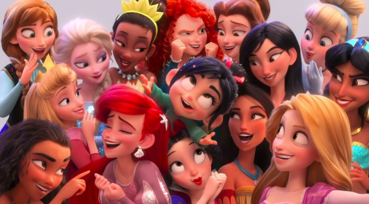 all disney princesses together